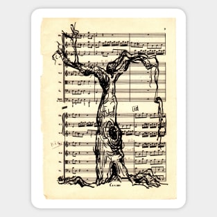 Handel Water Music Tree #2 Sticker